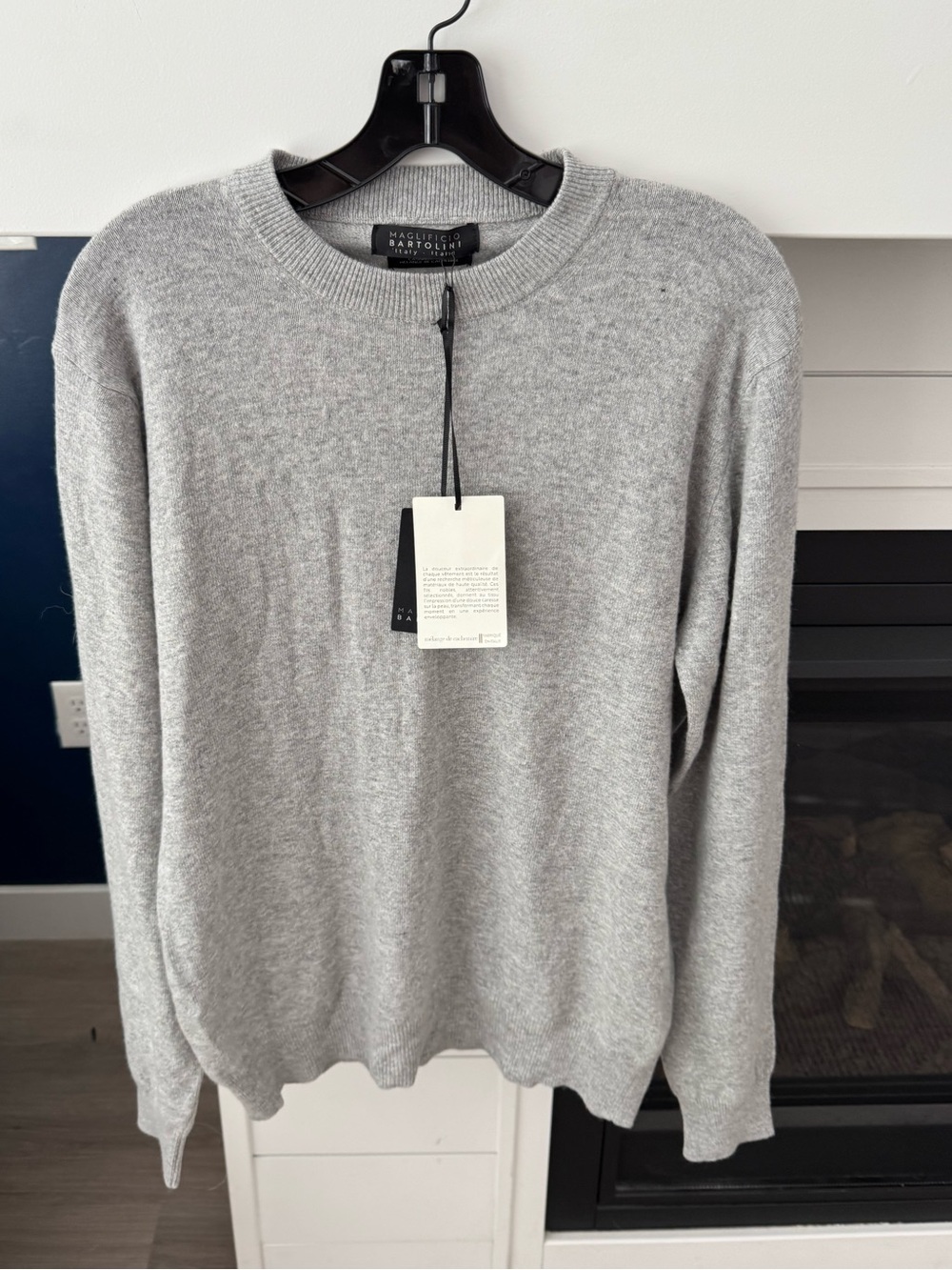 Maglificio Bartolini Made In Italy Cashmere Blend Crew Neck Sweater Men's Size L